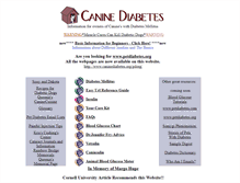 Tablet Screenshot of caninediabetes.org